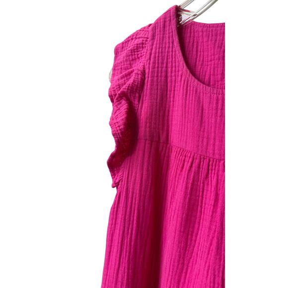 J Crew Womens Pink Mini Gauze Dress Sleeveless Style BP628 New with Tags - Picture 3 of 7
